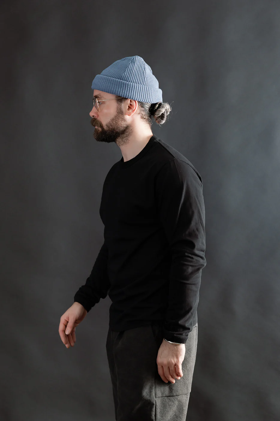 JM5530 - Lead-Off LS T-Shirt - 07 Black - Image 12