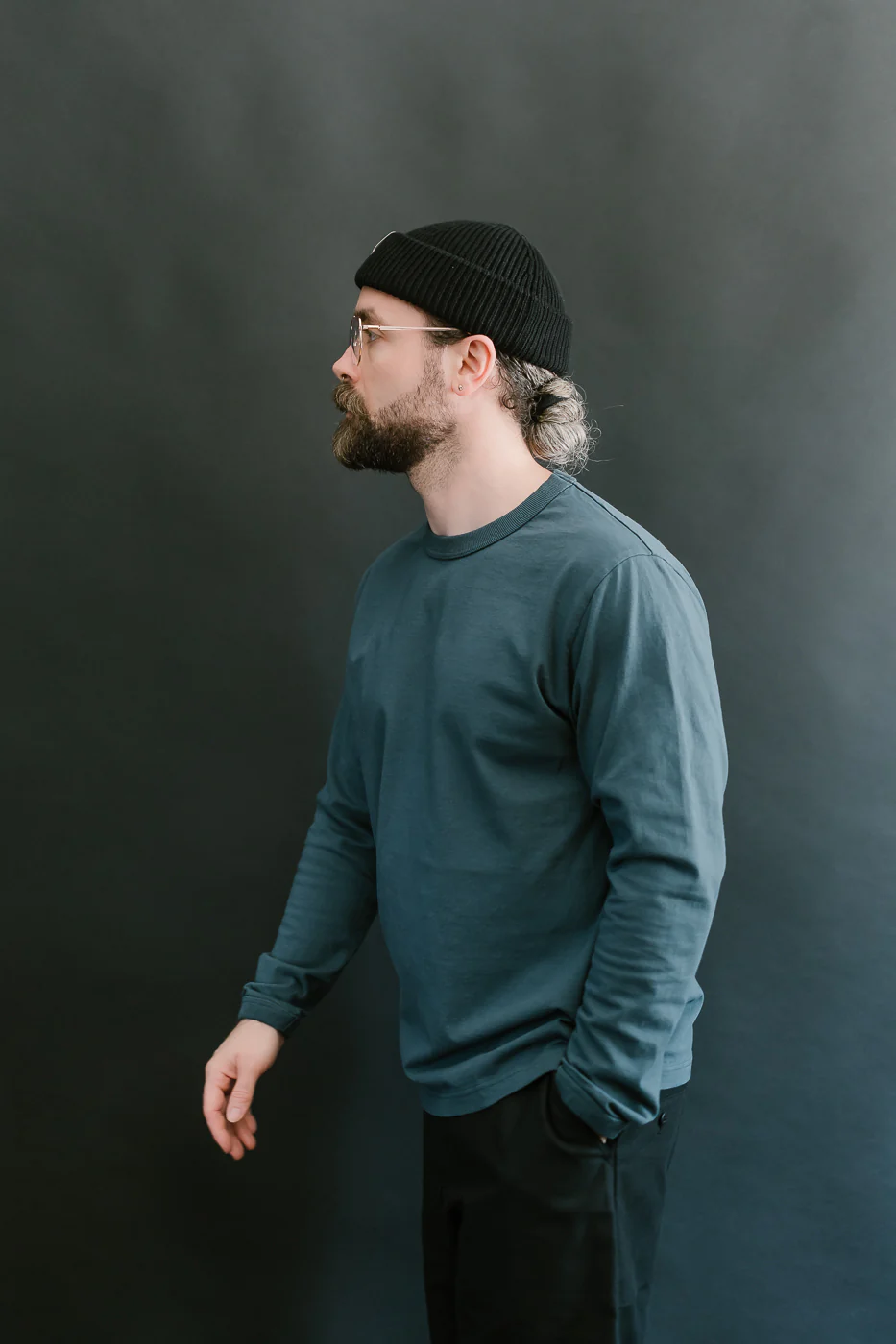 JM5530 - Lead-Off LS T-Shirt - 305 Night Bench - Image 13