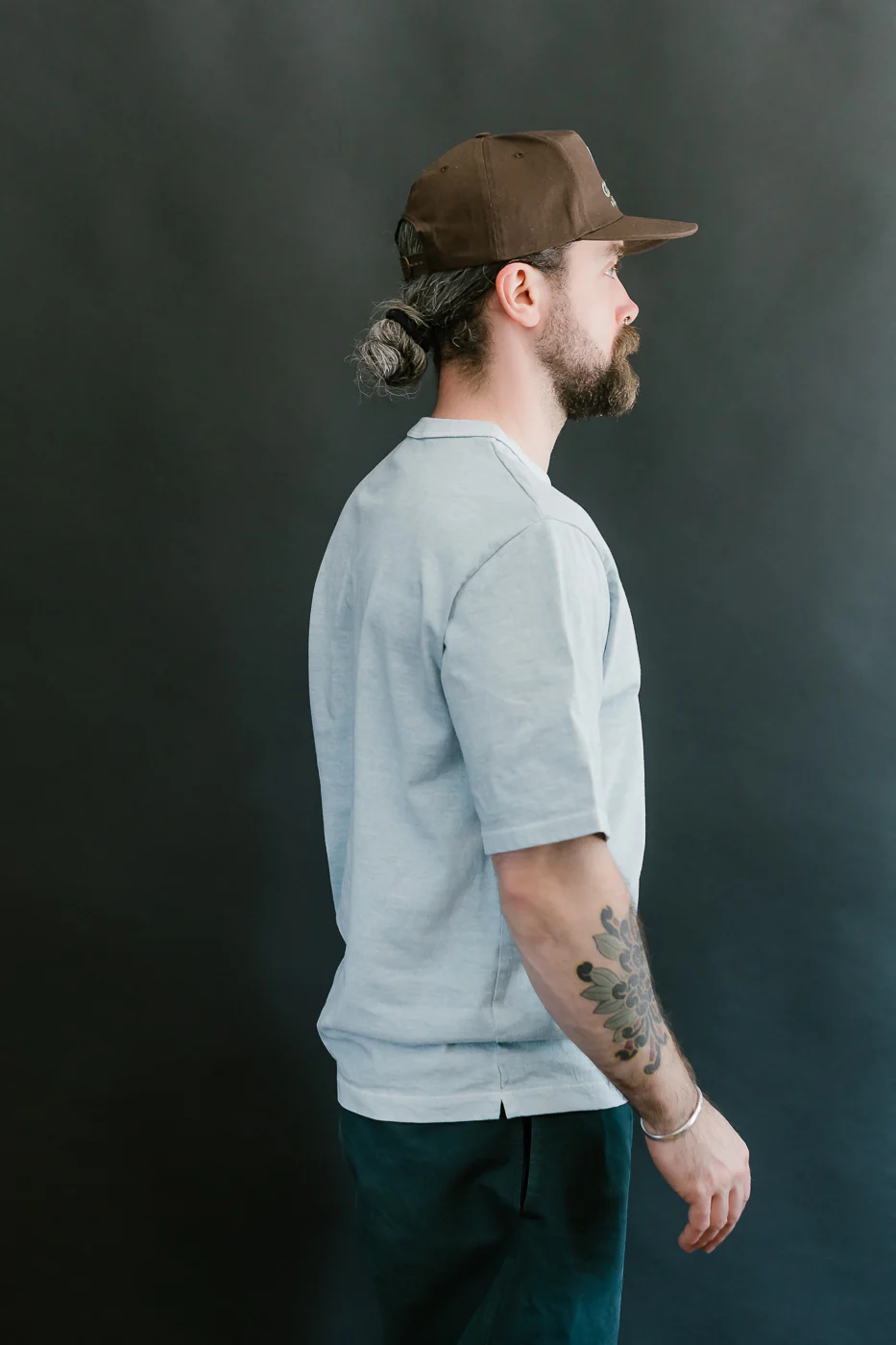 JM5533PD - Pigment-Dye Lead-Off T-Shirt - 373 Fade Saxe - Image 10