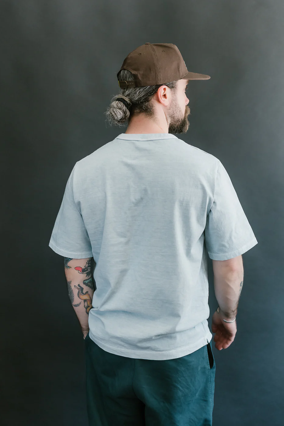 JM5533PD - Pigment-Dye Lead-Off T-Shirt - 373 Fade Saxe - Image 11