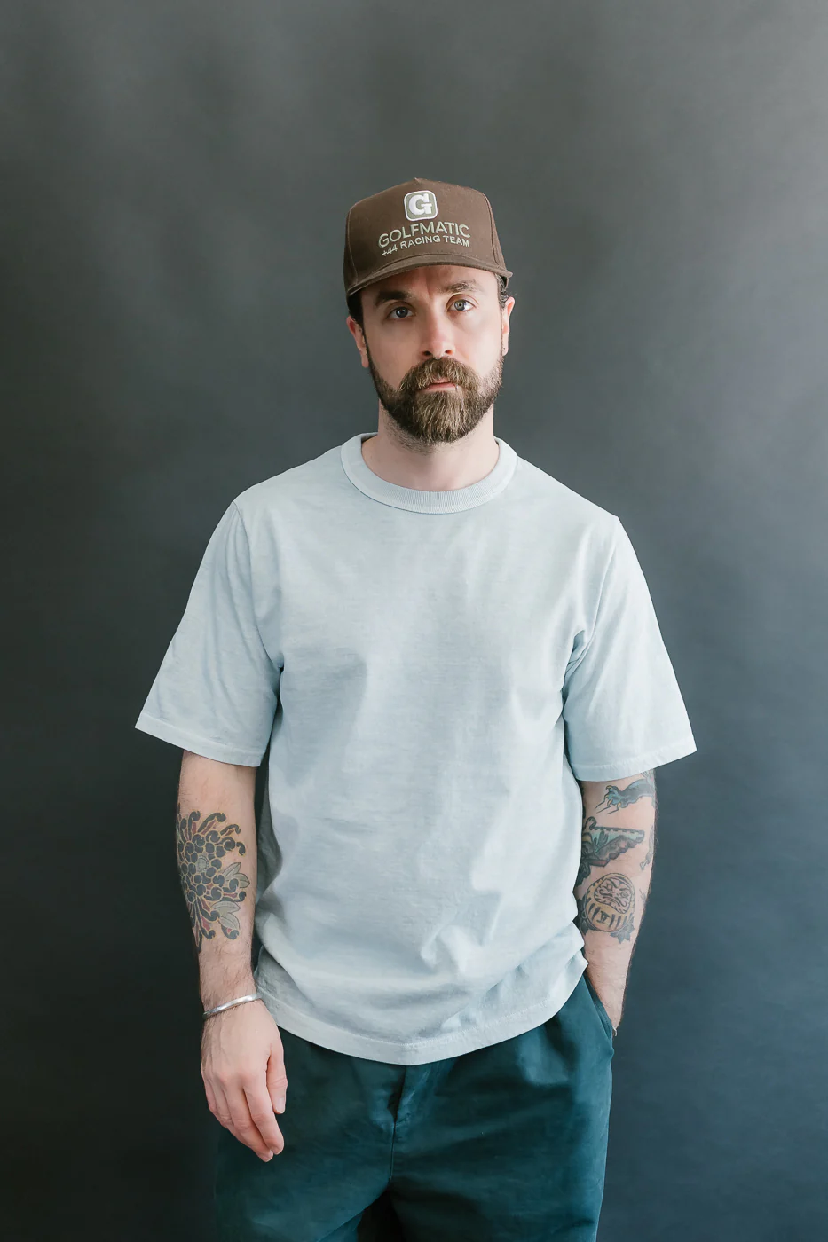 JM5533PD - Pigment-Dye Lead-Off T-Shirt - 373 Fade Saxe - Image 15