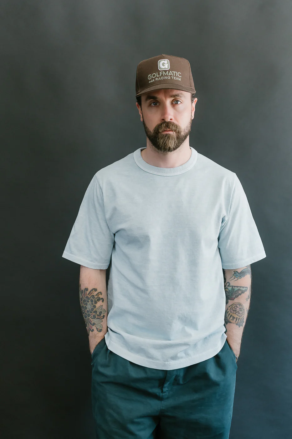 JM5533PD - Pigment-Dye Lead-Off T-Shirt - 373 Fade Saxe - Image 8