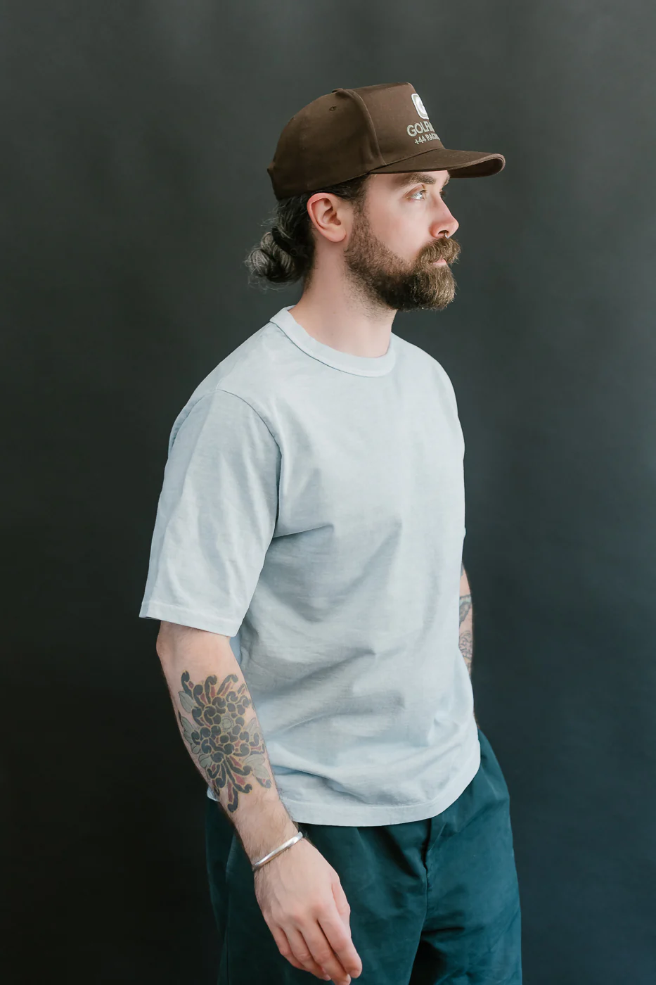 JM5533PD - Pigment-Dye Lead-Off T-Shirt - 373 Fade Saxe - Image 9
