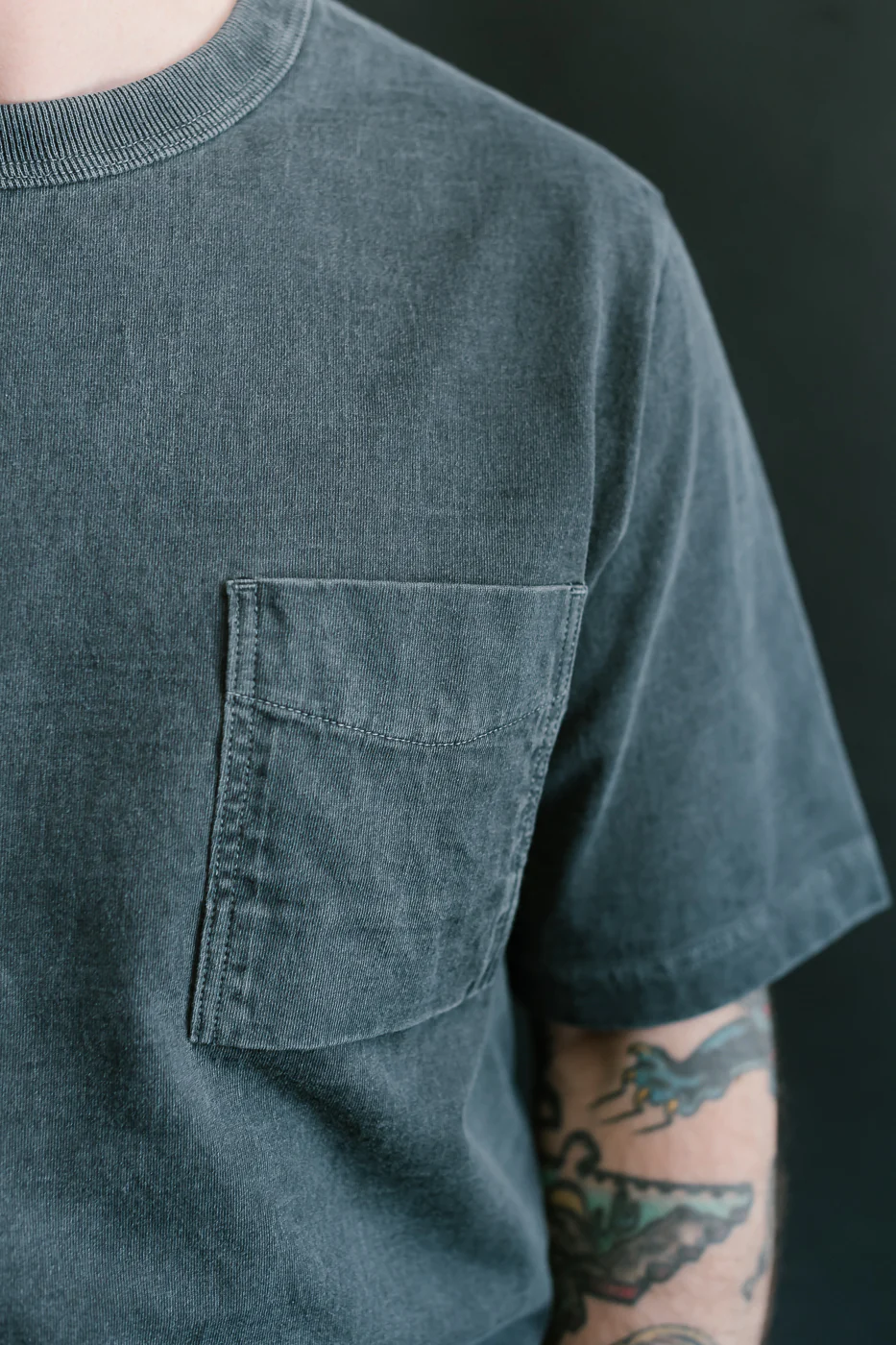 JM5534PD - Pigment-Dye Pocket T-Shirt - 370 Fade Blue Gray - Image 17