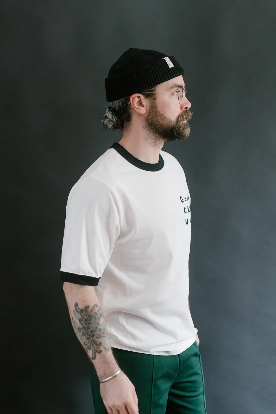 JM5538 - Rib GCU T-Shirt - 97 White, Black - Image 10