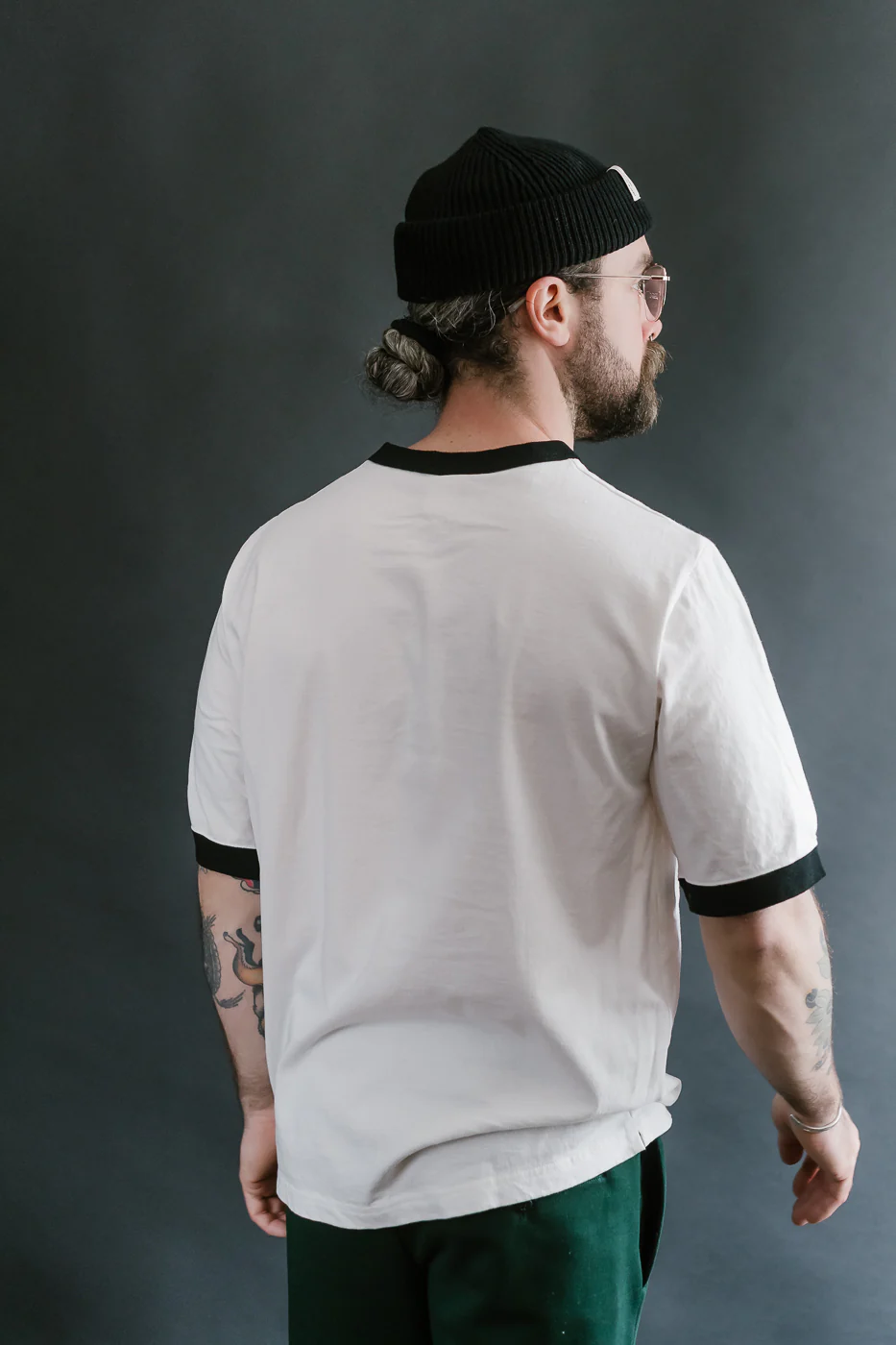 JM5538 - Rib GCU T-Shirt - 97 White, Black - Image 11