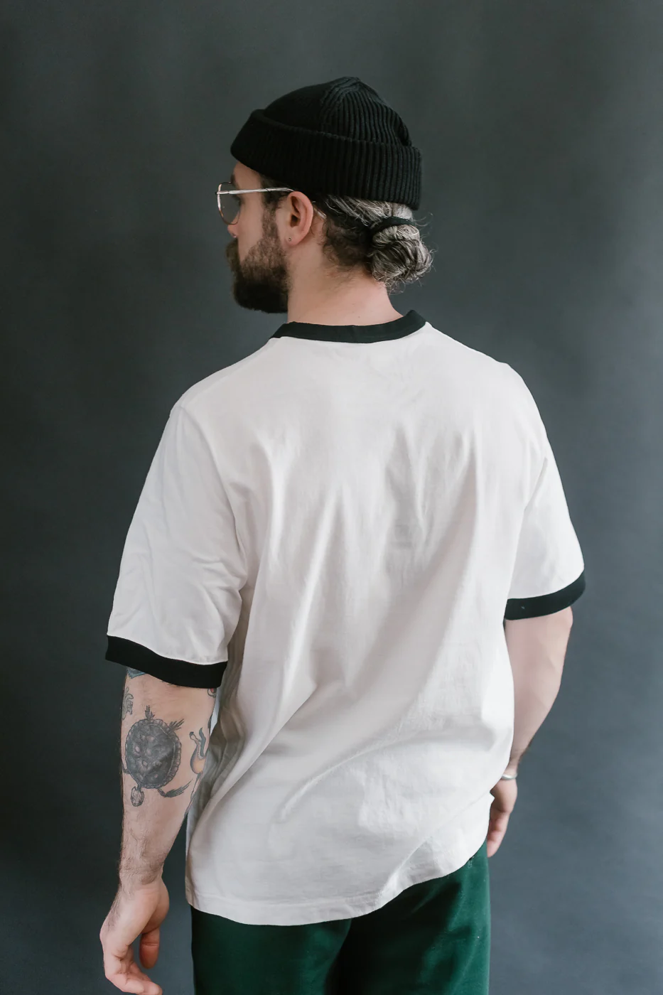 JM5538 - Rib GCU T-Shirt - 97 White, Black - Image 12