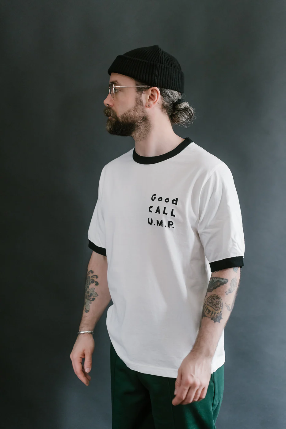 JM5538 - Rib GCU T-Shirt - 97 White, Black - Image 13