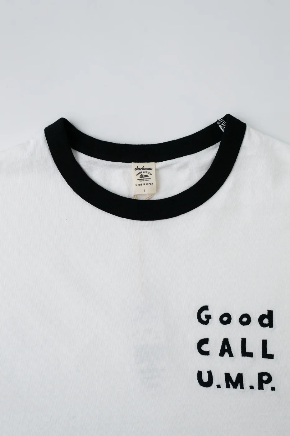 JM5538 - Rib GCU T-Shirt - 97 White, Black - Image 2