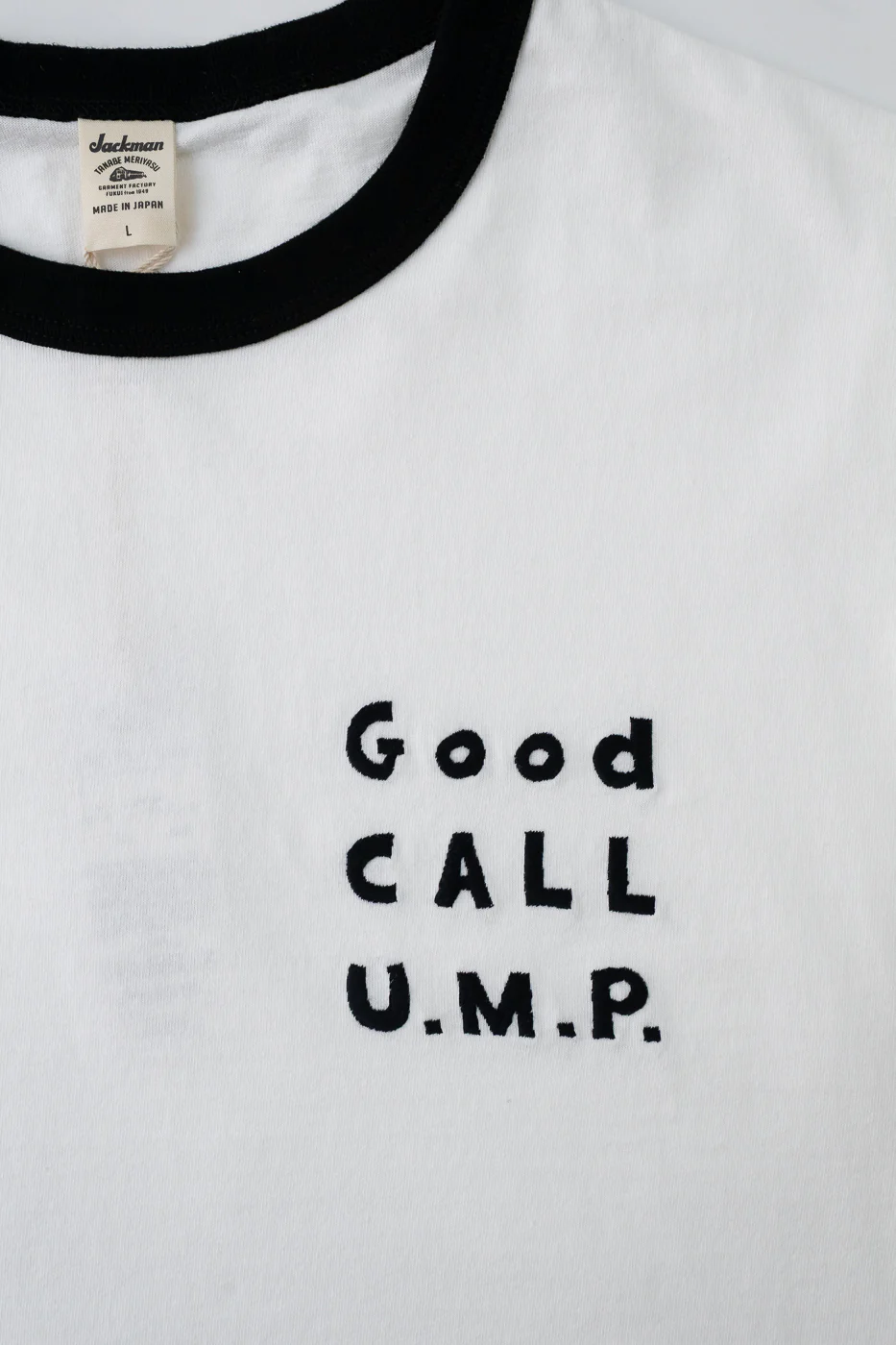 JM5538 - Rib GCU T-Shirt - 97 White, Black - Image 3