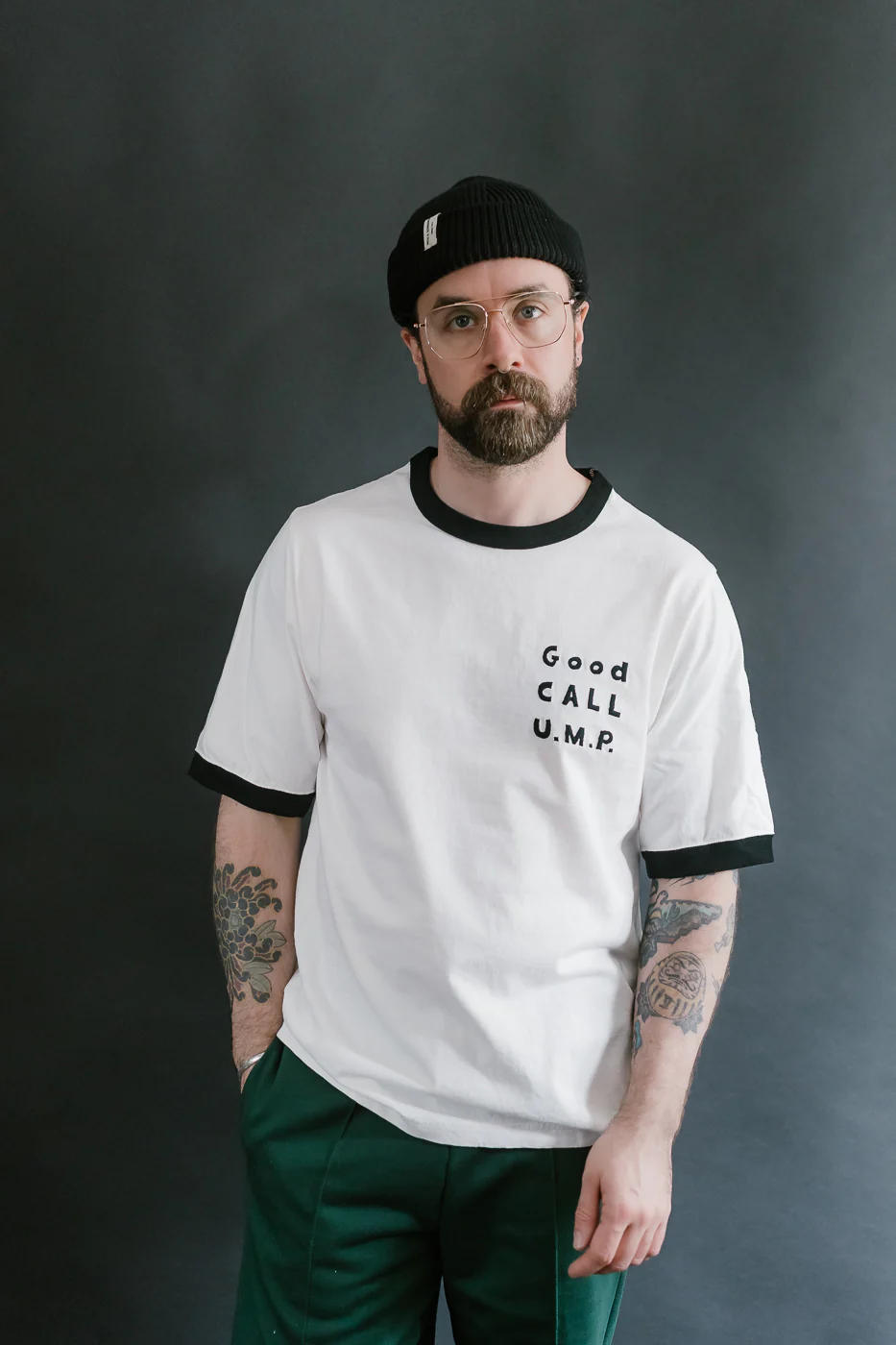 JM5538 - Rib GCU T-Shirt - 97 White, Black - Image 9