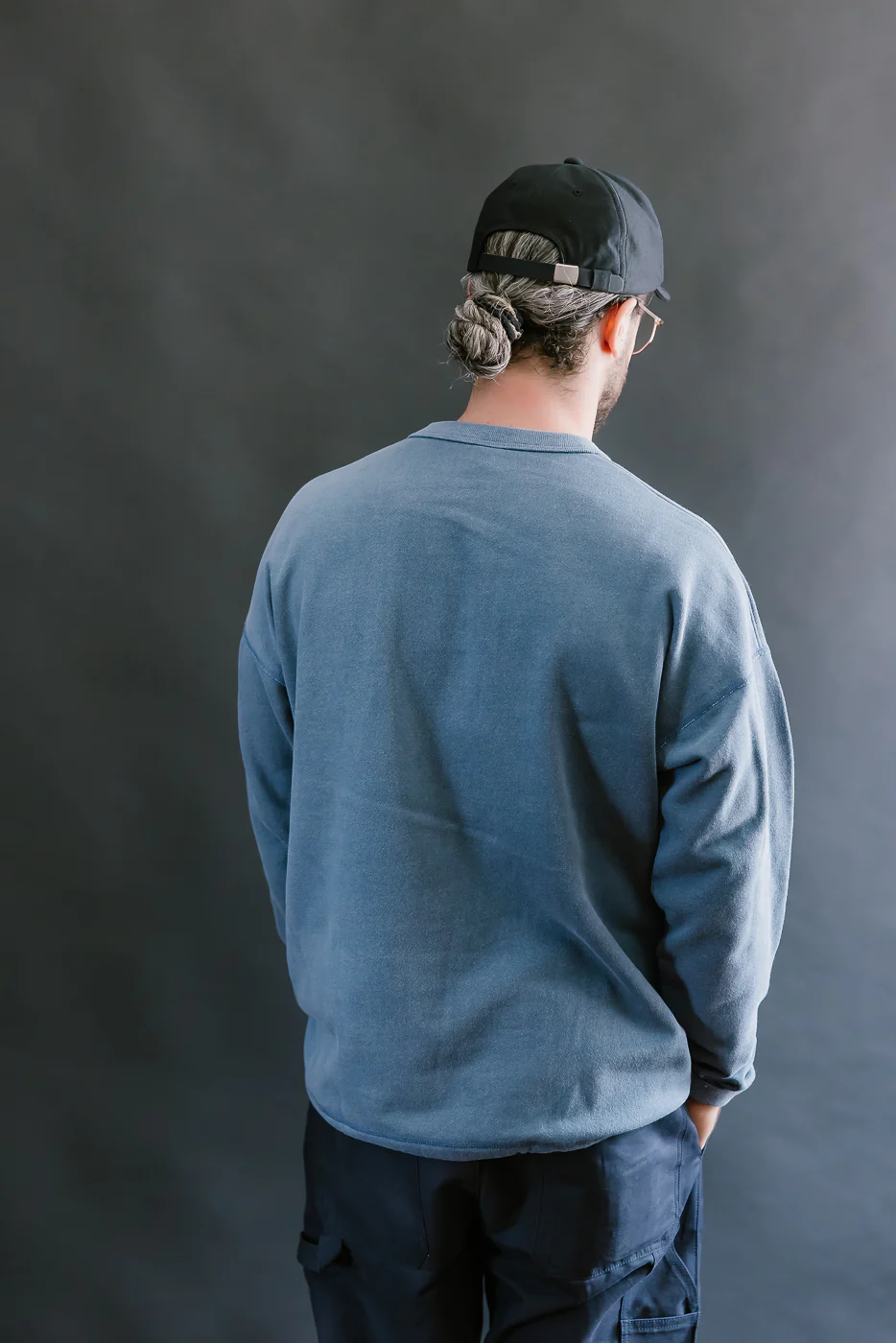 JM5564 - FU Himo LS T-Shirt - 370 Fade Blue Gray - Image 11
