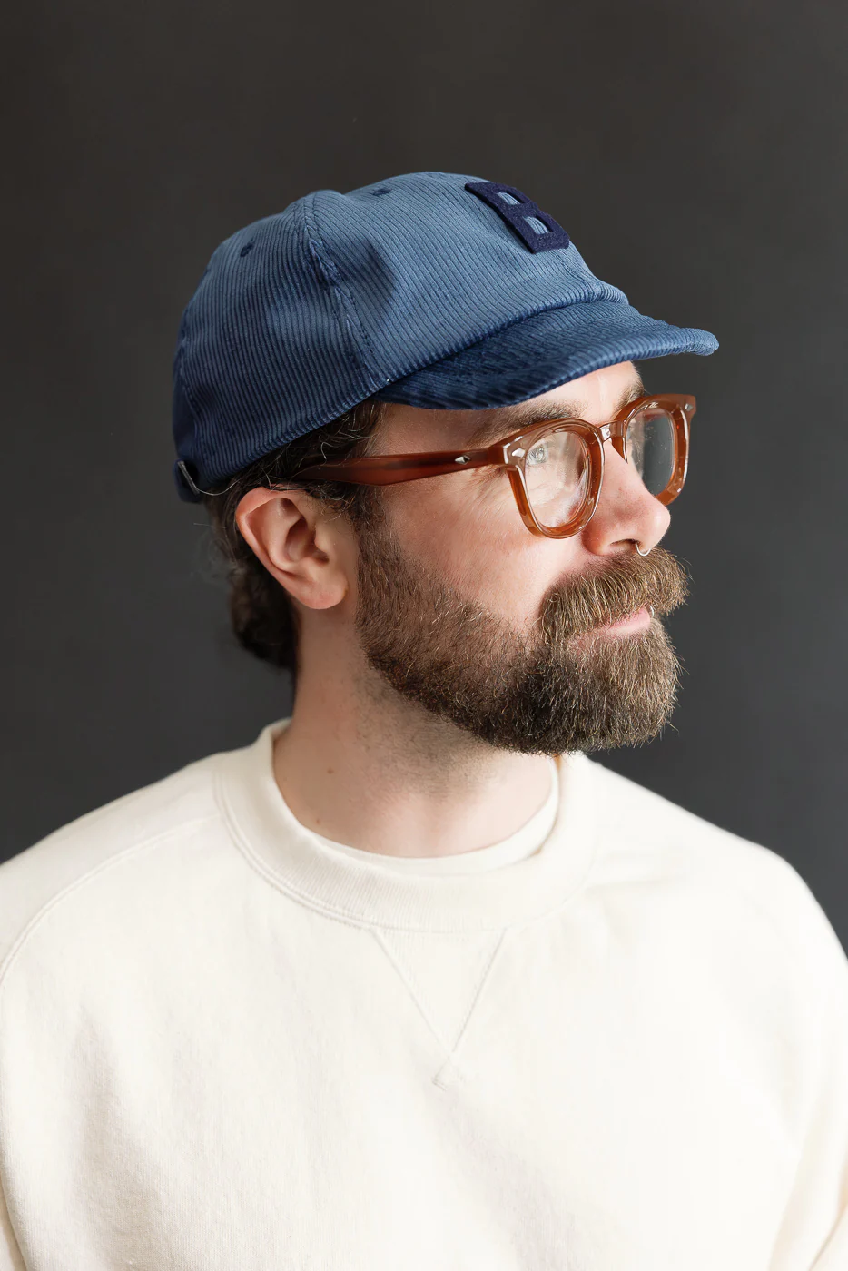 JM6574 - Curduroy BB Cap "B" - 363 Fade Blue - Image 8