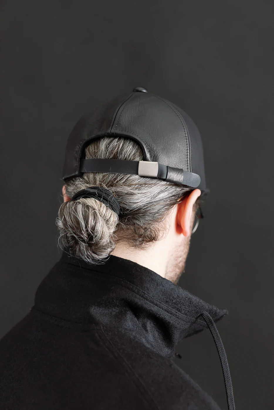 JM6592 - Leather BB Cap "B" - 107 Black - Image 9