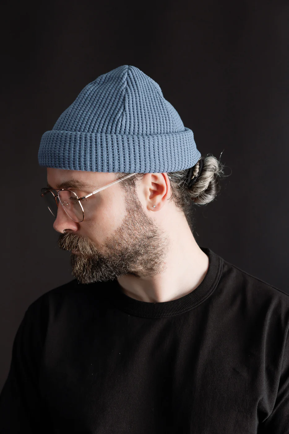 JM6605 - Waffle Knit Cap - 412 Retro Saxe - Image 4
