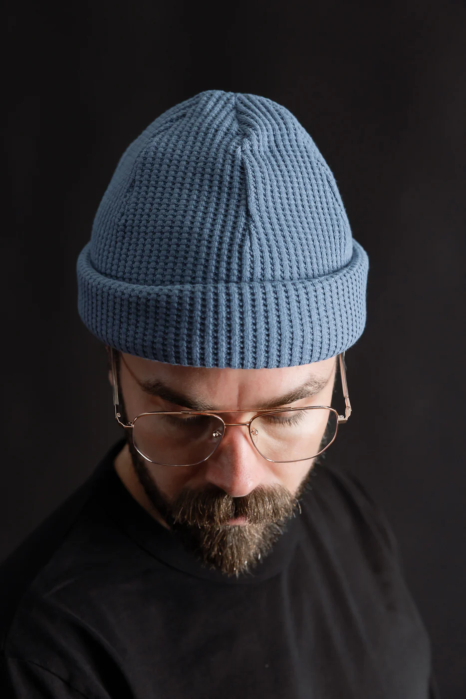 JM6605 - Waffle Knit Cap - 412 Retro Saxe - Image 5