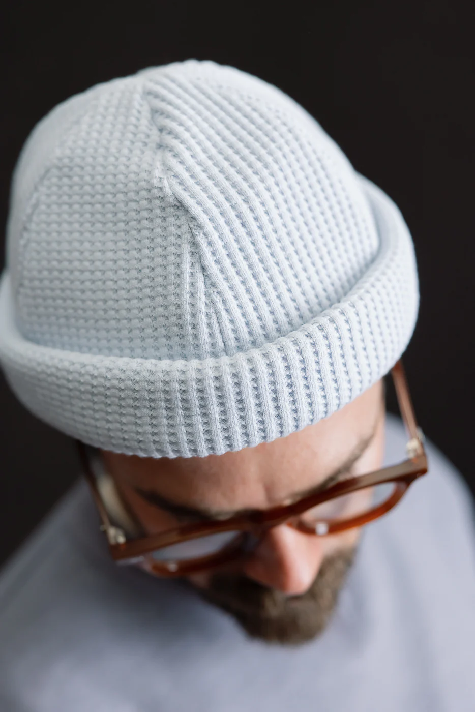 JM6607 - Waffle Knit Cap - 425 Ice Blue - Image 6
