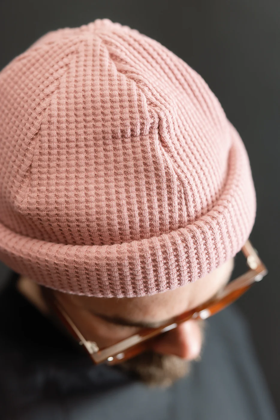 JM6607 - Waffle Knit Cap - 448 Old Raspberry - Image 6