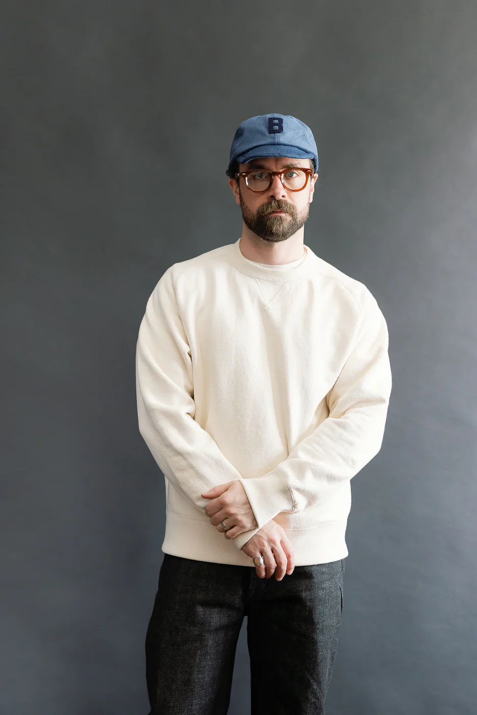 JM7580 - Big Loop Crewneck - 104 Ecru - Image 8