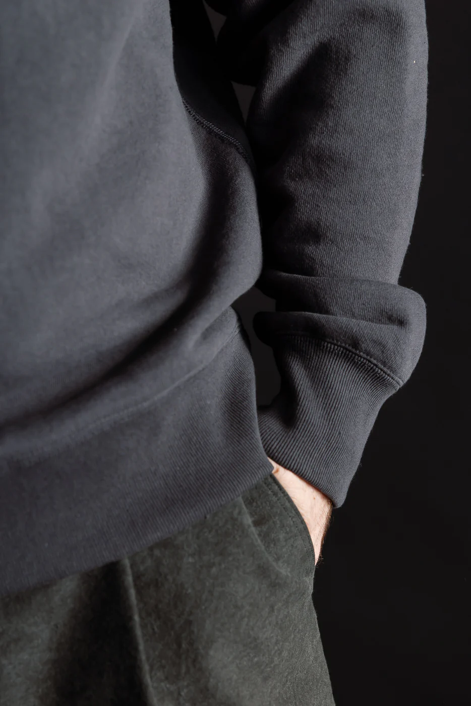 JM7580 - Big Loop Crewneck - 177 Ink Black - Image 18