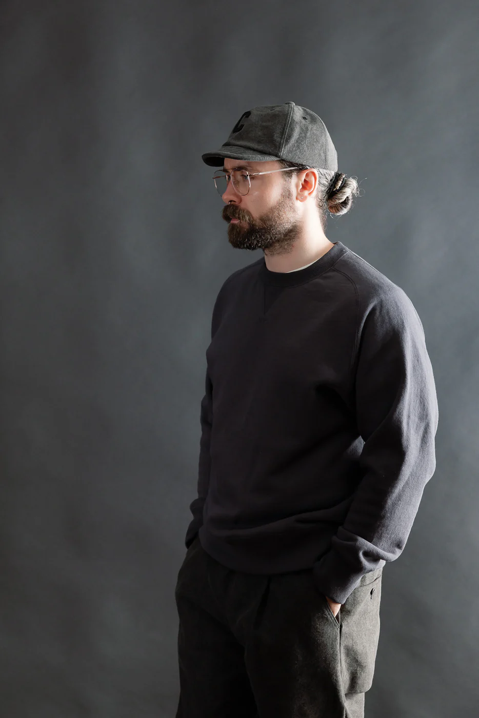 JM7580 - Big Loop Crewneck - 177 Ink Black - Image 9