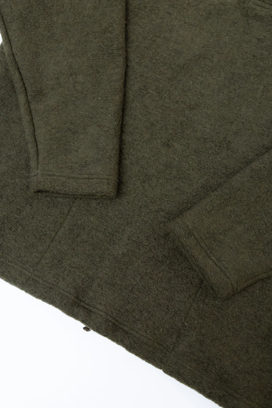 JM7583 - Wool Himo Polo - 320 Olive - Image 3