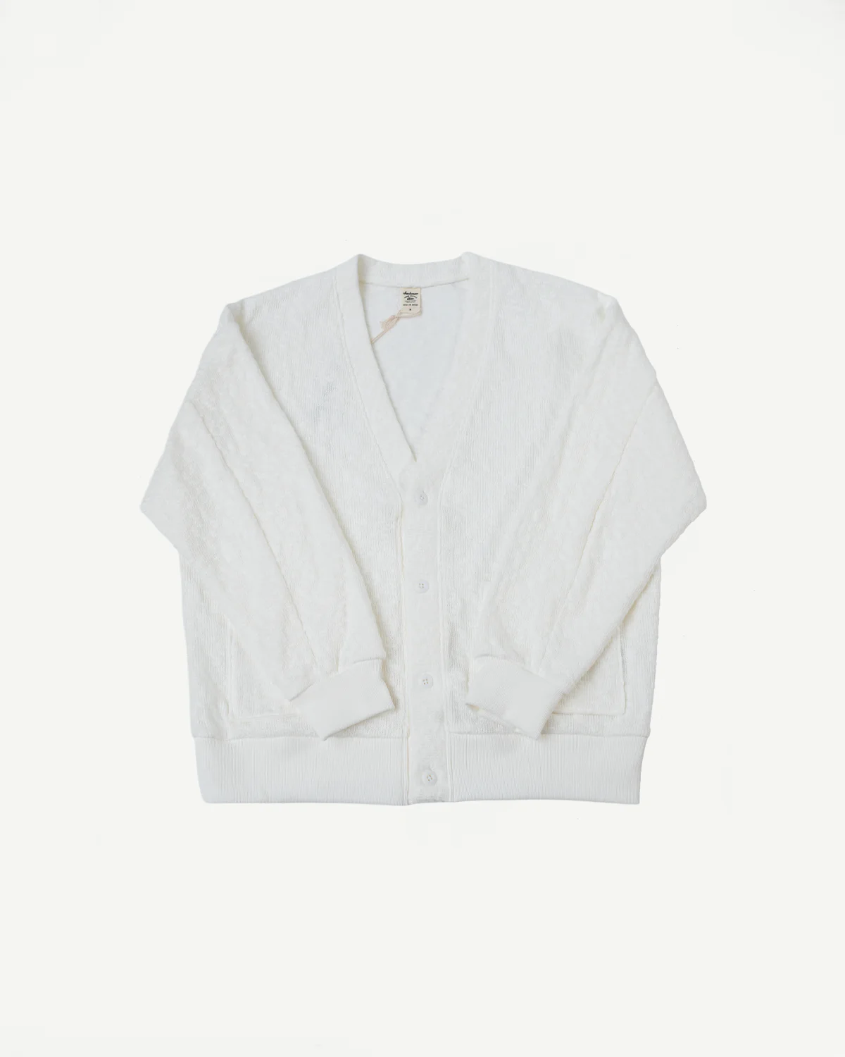 JM8518 - Slub Knit Cardigan - 10 White