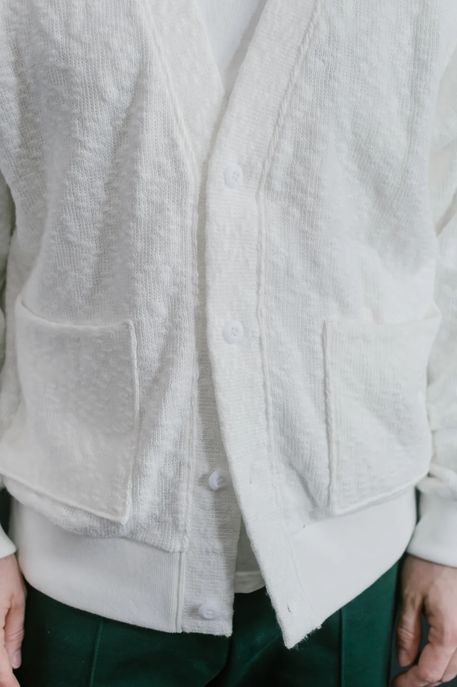 JM8518 - Slub Knit Cardigan - 10 White - Image 17