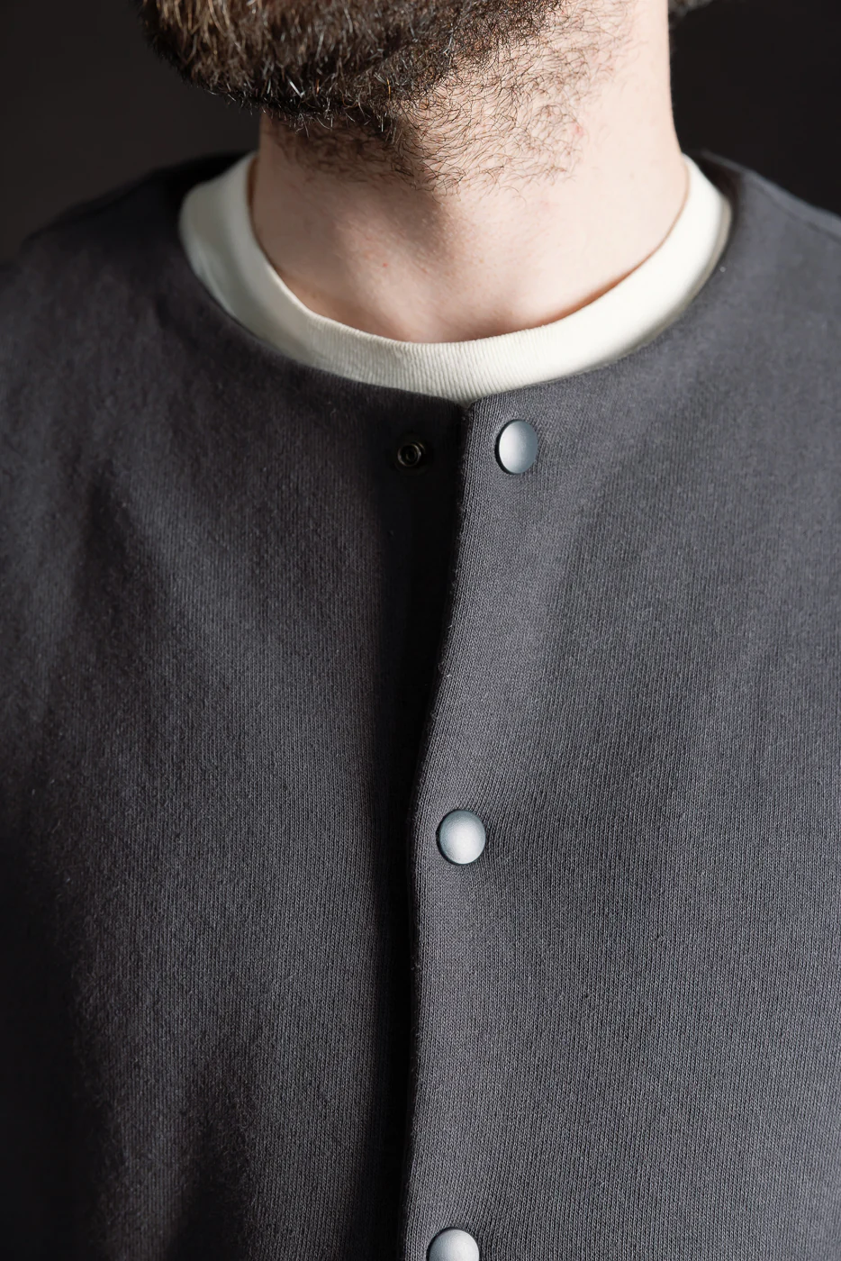 JM8580 - Big Loop Collarless Jacket - 177 Ink Black - Image 21