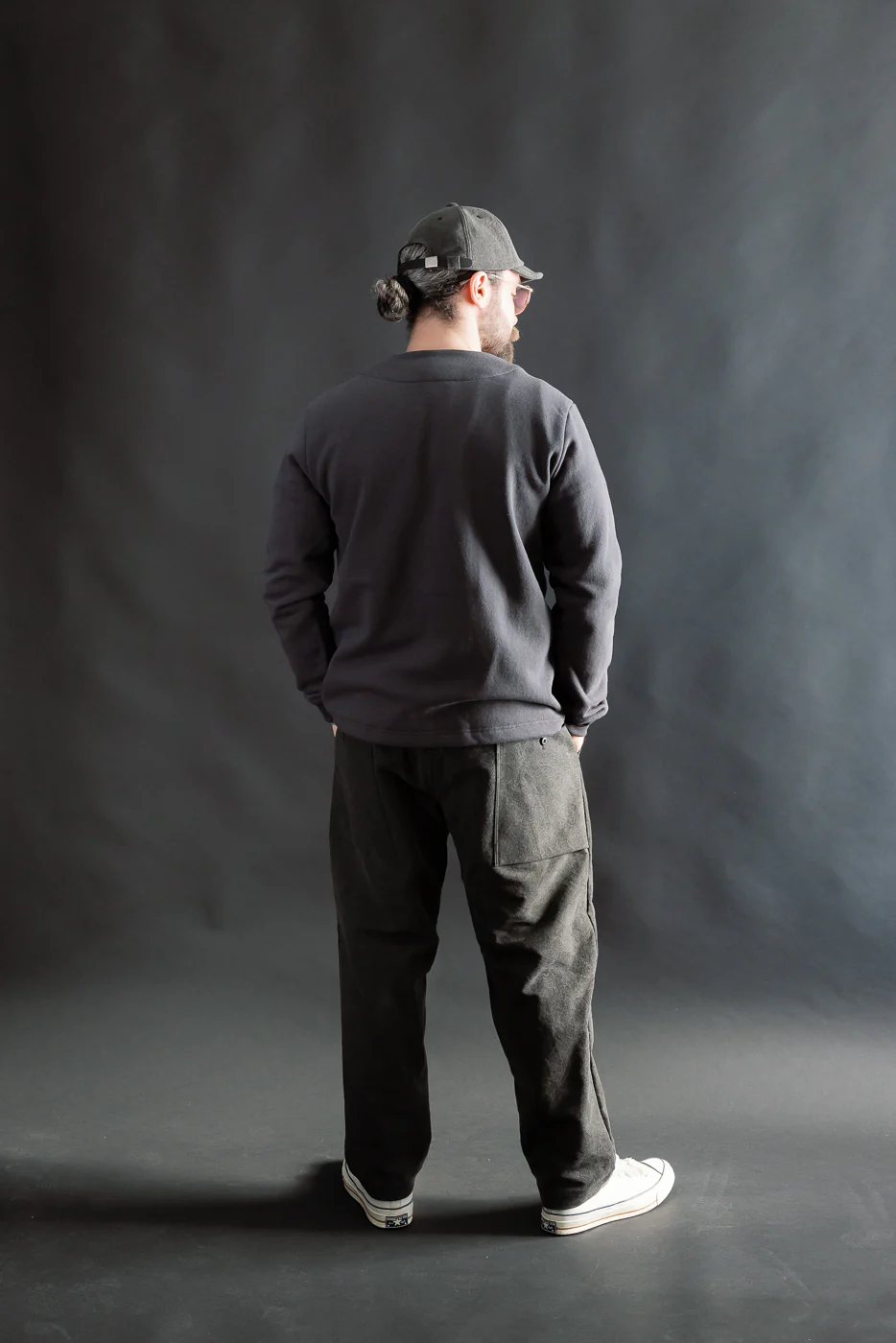JM8580 - Big Loop Collarless Jacket - 177 Ink Black - Image 6