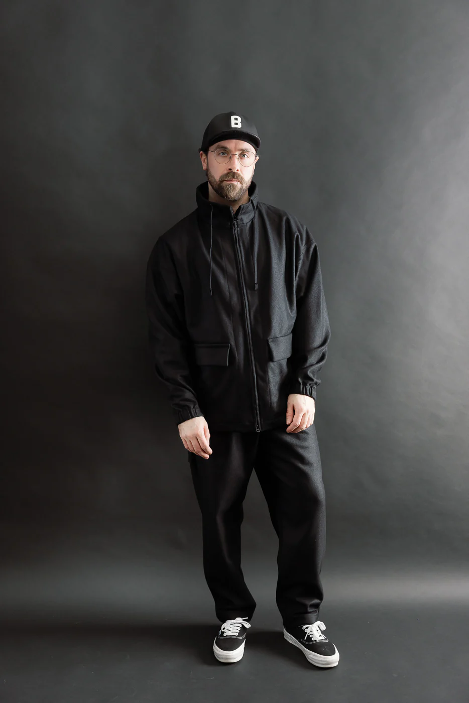 JM8596 - Comp Wool Stand Neck JK - 107 Black - Image 6