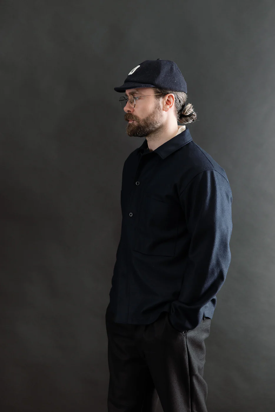 JM8597 - Comp Wool BB Shirt - 101 Navy - Image 10