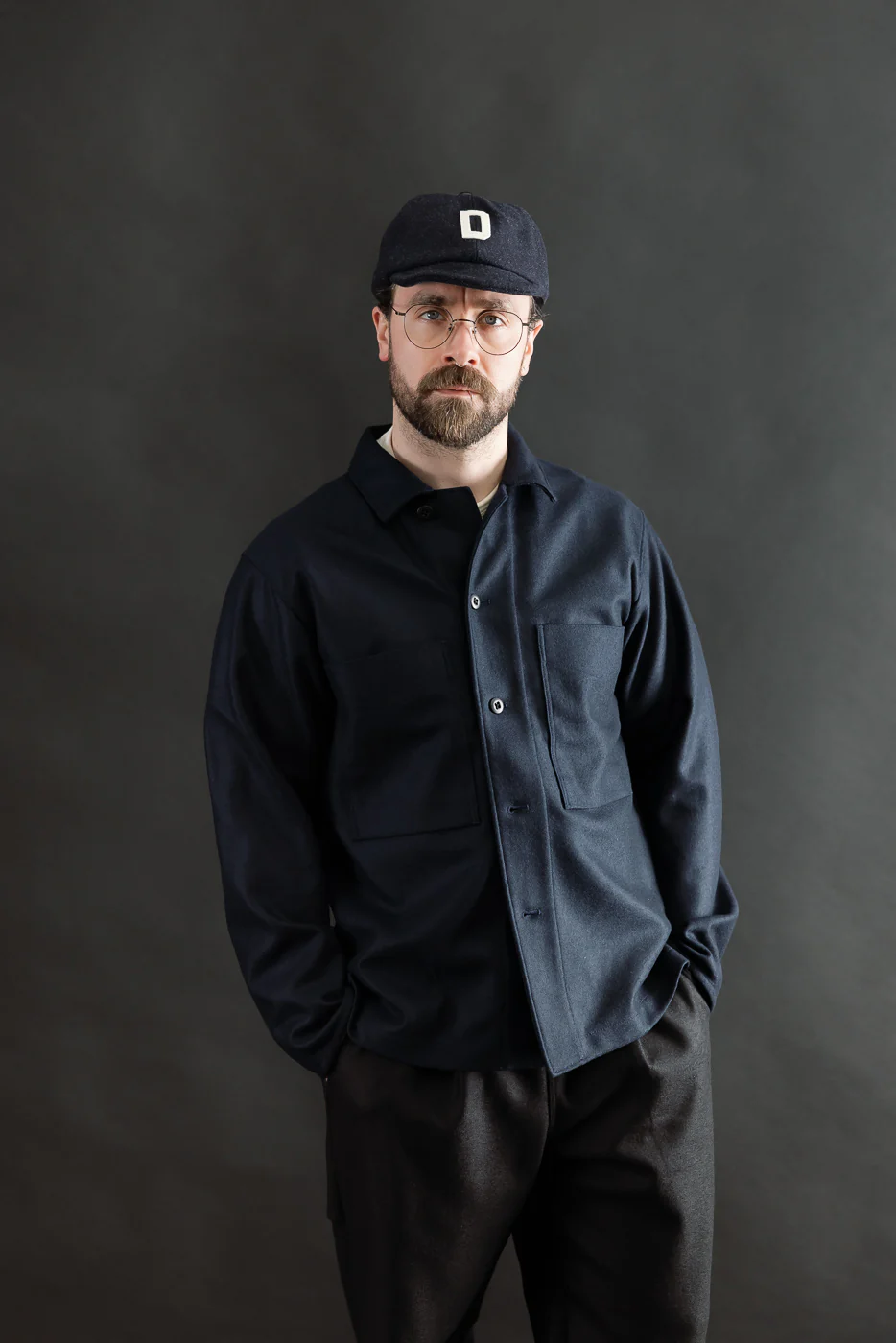 JM8597 - Comp Wool BB Shirt - 101 Navy - Image 14