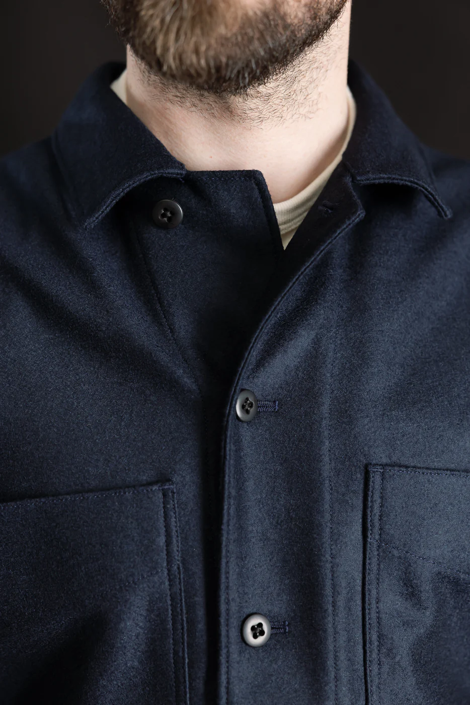 JM8597 - Comp Wool BB Shirt - 101 Navy - Image 18