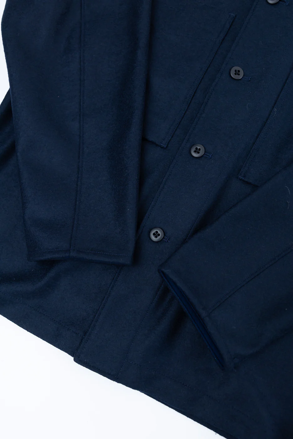 JM8597 - Comp Wool BB Shirt - 101 Navy - Image 4