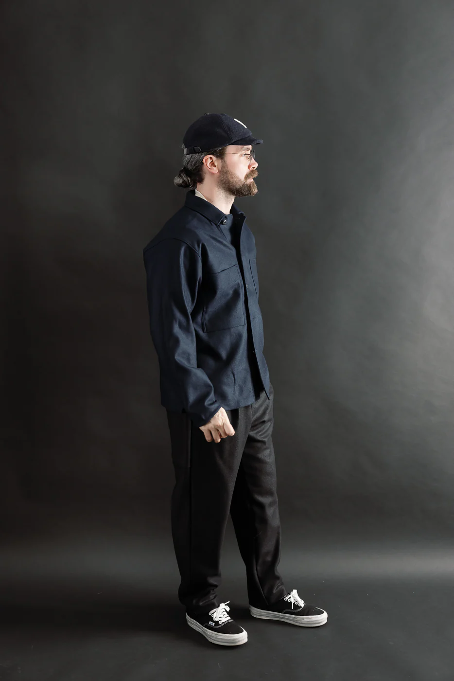 JM8597 - Comp Wool BB Shirt - 101 Navy - Image 7