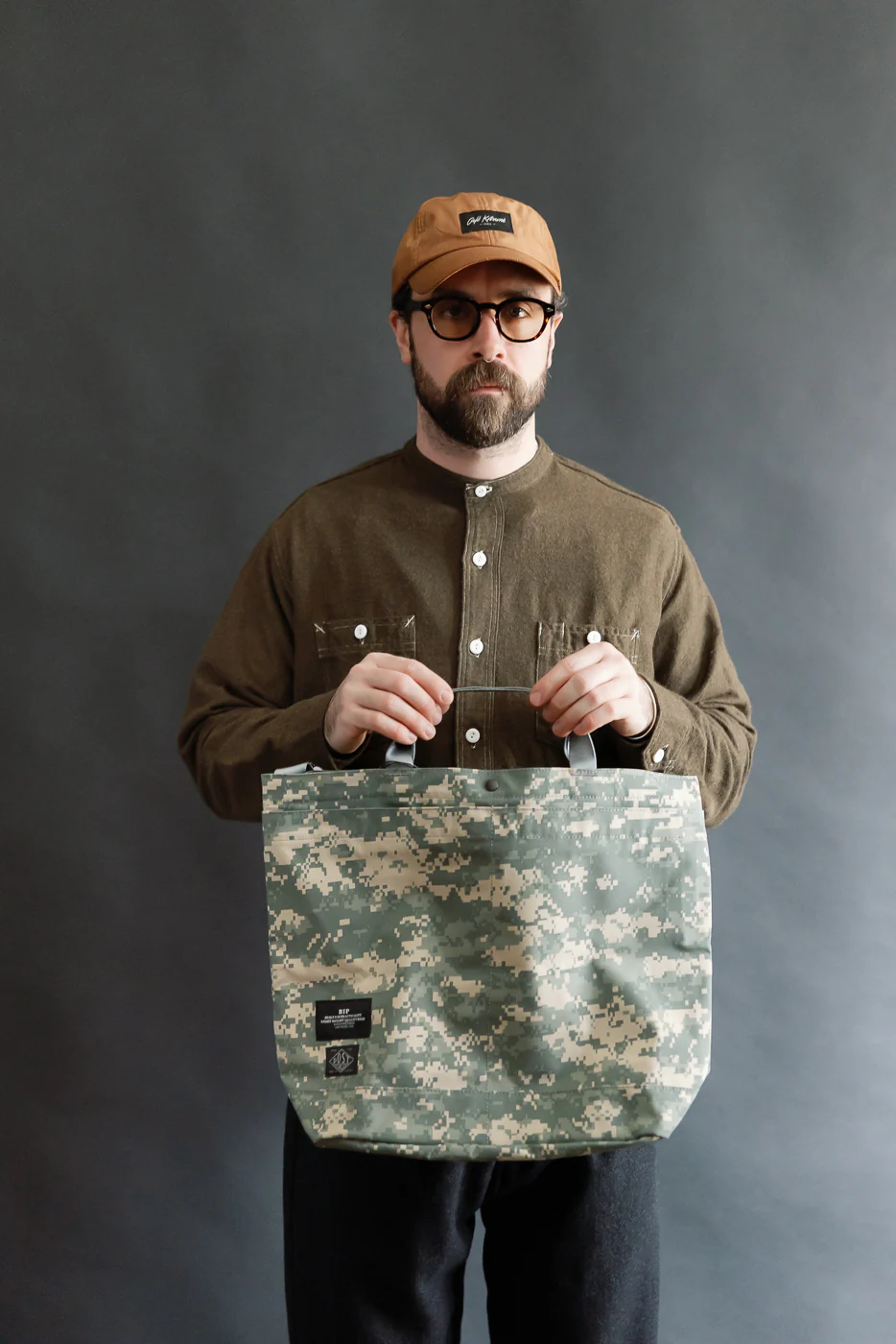 JP540-DS - BAGSINOROGRESS x Post O'alls New York Tote Goretex Digital Camo - Desert - Image 6