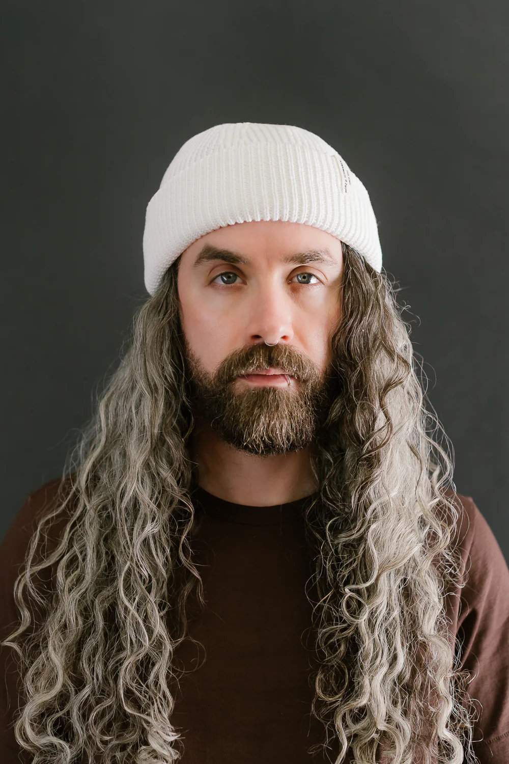 KBN01.01 - Organic Cotton Beanie - White - Image 6