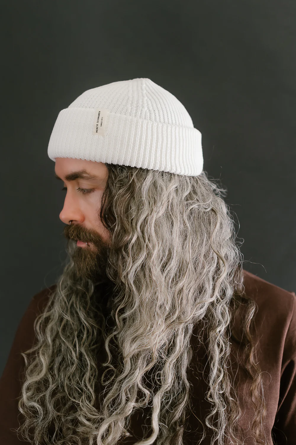 KBN01.01 - Organic Cotton Beanie - White - Image 7