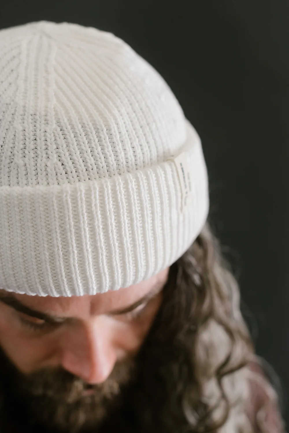 KBN01.01 - Organic Cotton Beanie - White - Image 9