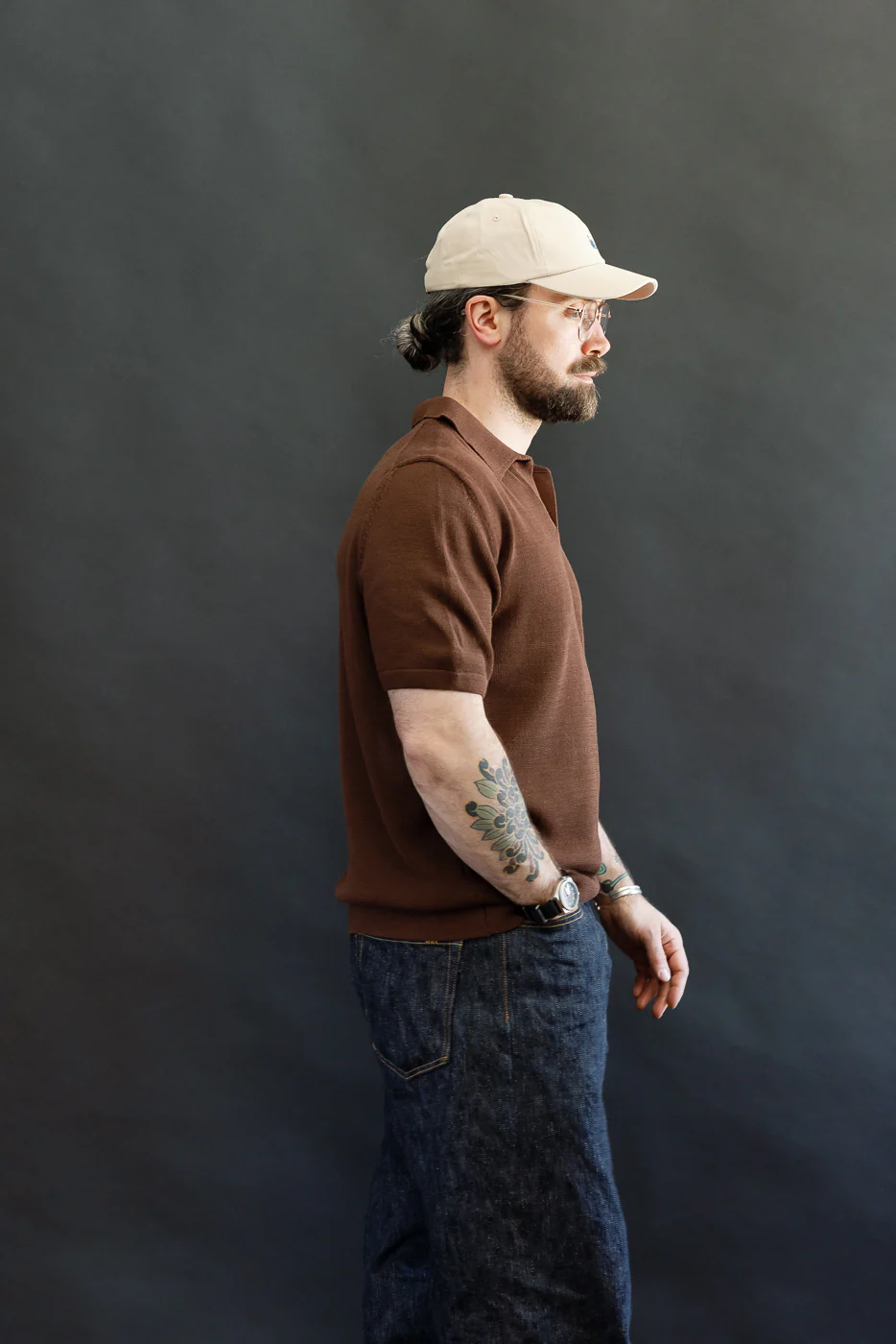 KNITPOLO02.192.7 - Cotton Short Sleeve Polo Shirt, All Plant Based - Chocolate - Image 14