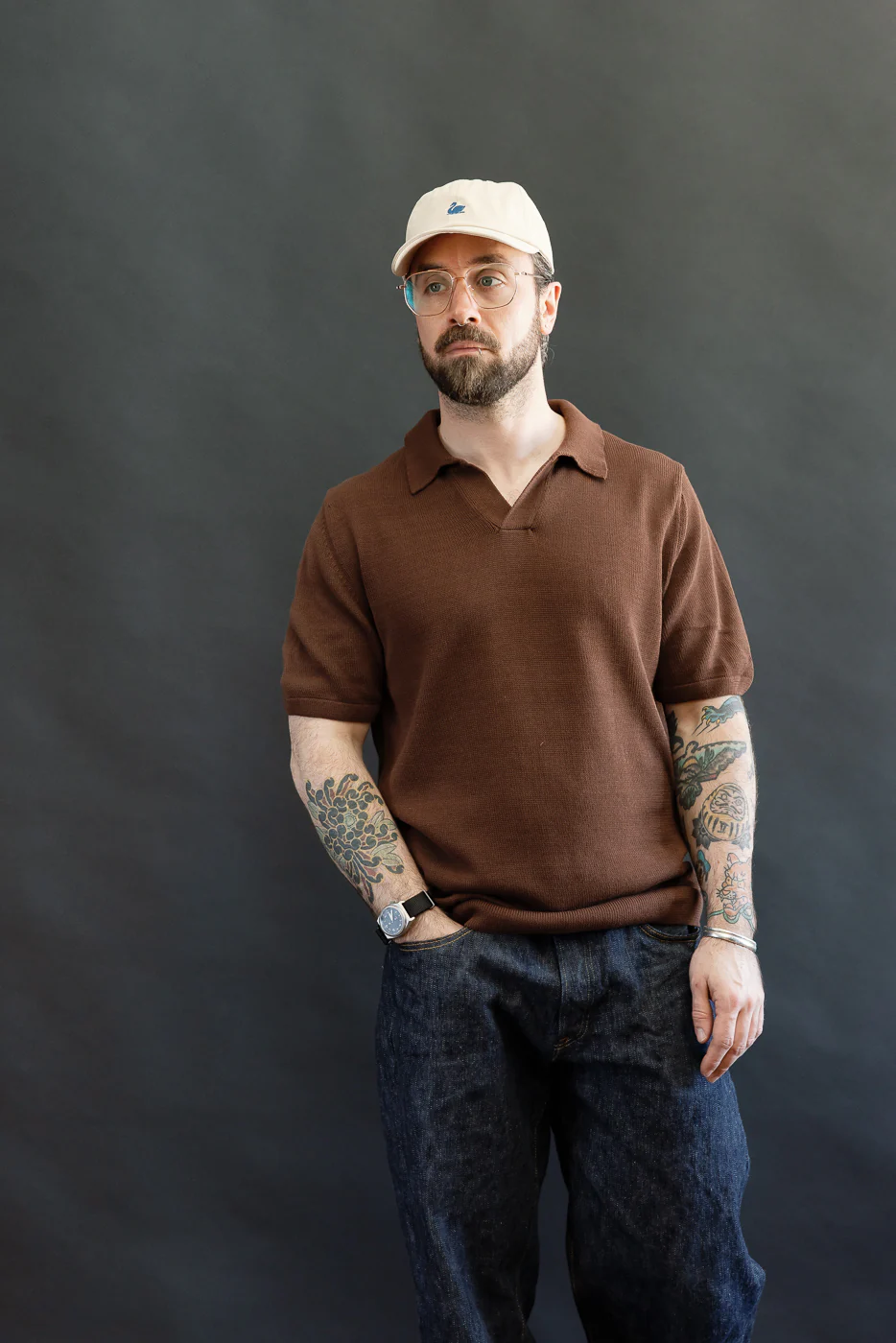 KNITPOLO02.192.7 - Cotton Short Sleeve Polo Shirt, All Plant Based - Chocolate - Image 15