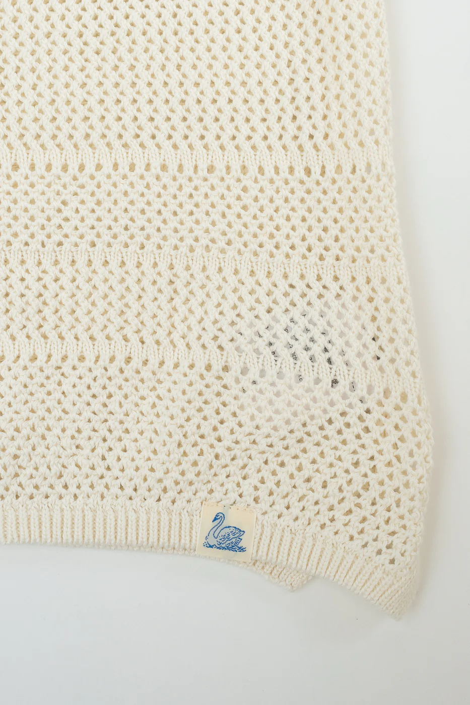 KNITSHIRT01.02 - Organic Cotton Crochet Shirt - Nature - Image 4