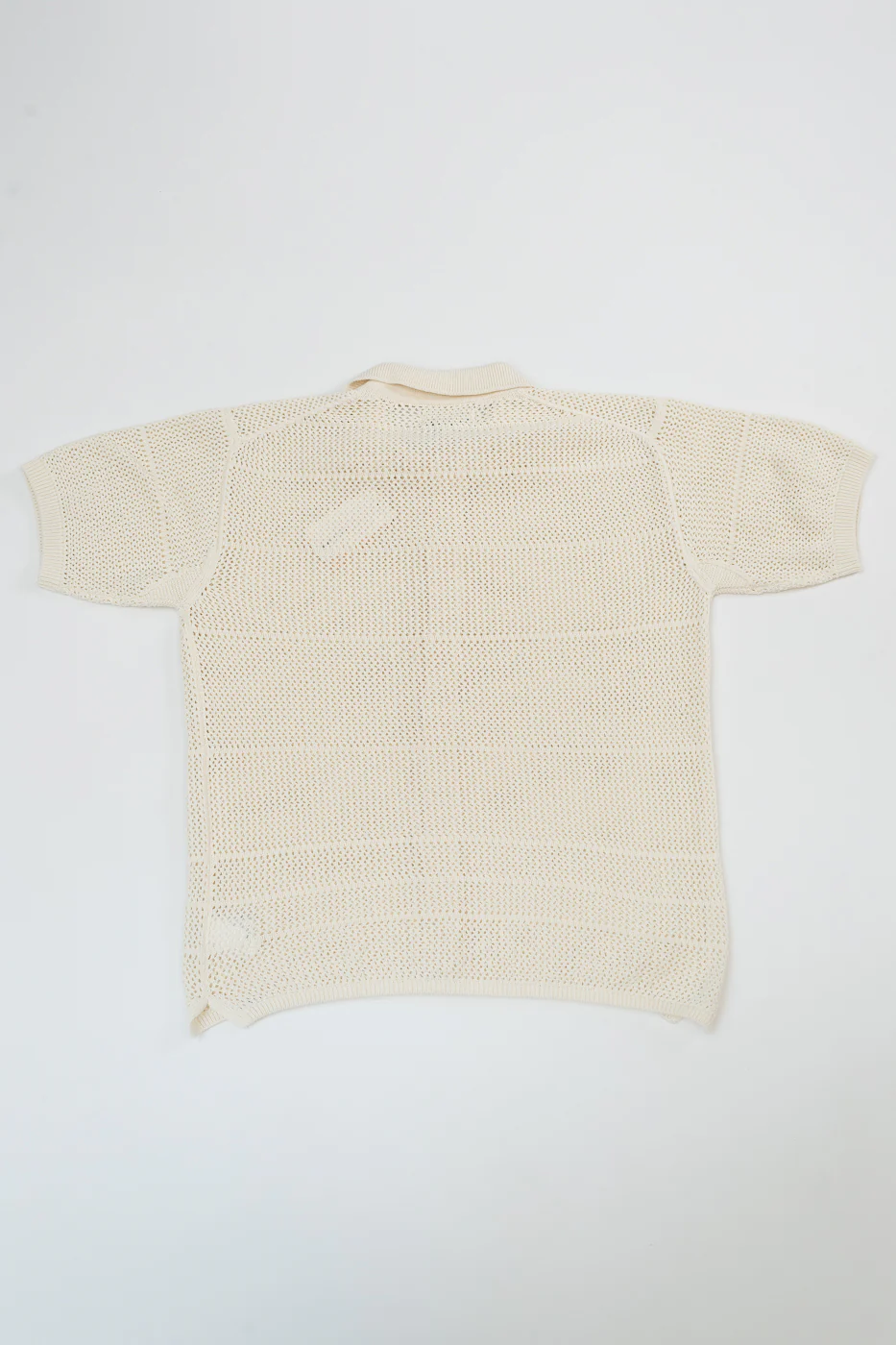 KNITSHIRT01.02 - Organic Cotton Crochet Shirt - Nature - Image 5