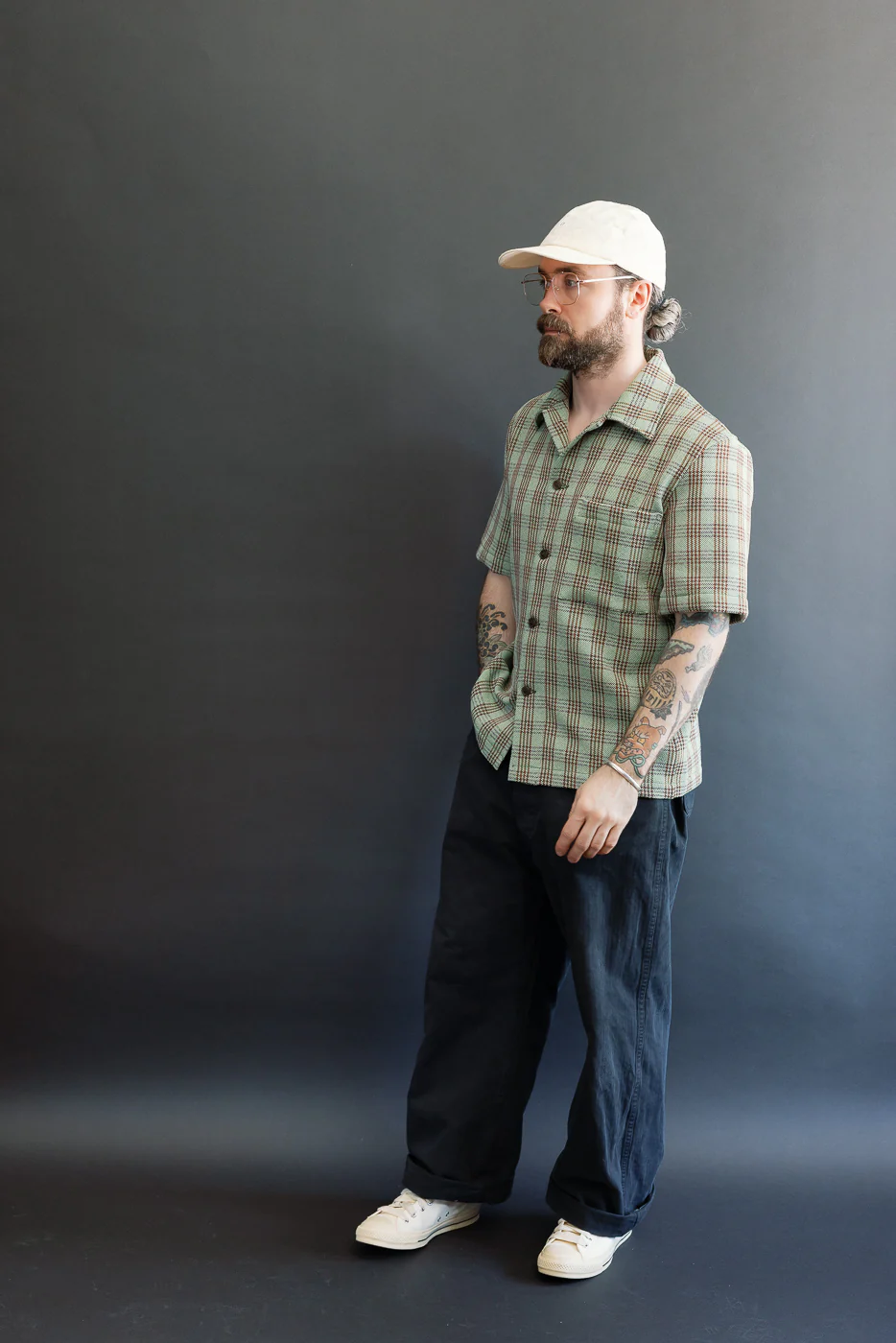 Lawn Chair Plaid Lounge Shirt - Green - Image 8