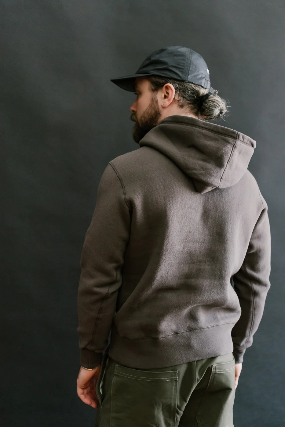 LCS1002 - Sinker Super Fluffy Knit After Hoodie - Classic Black - Image 12