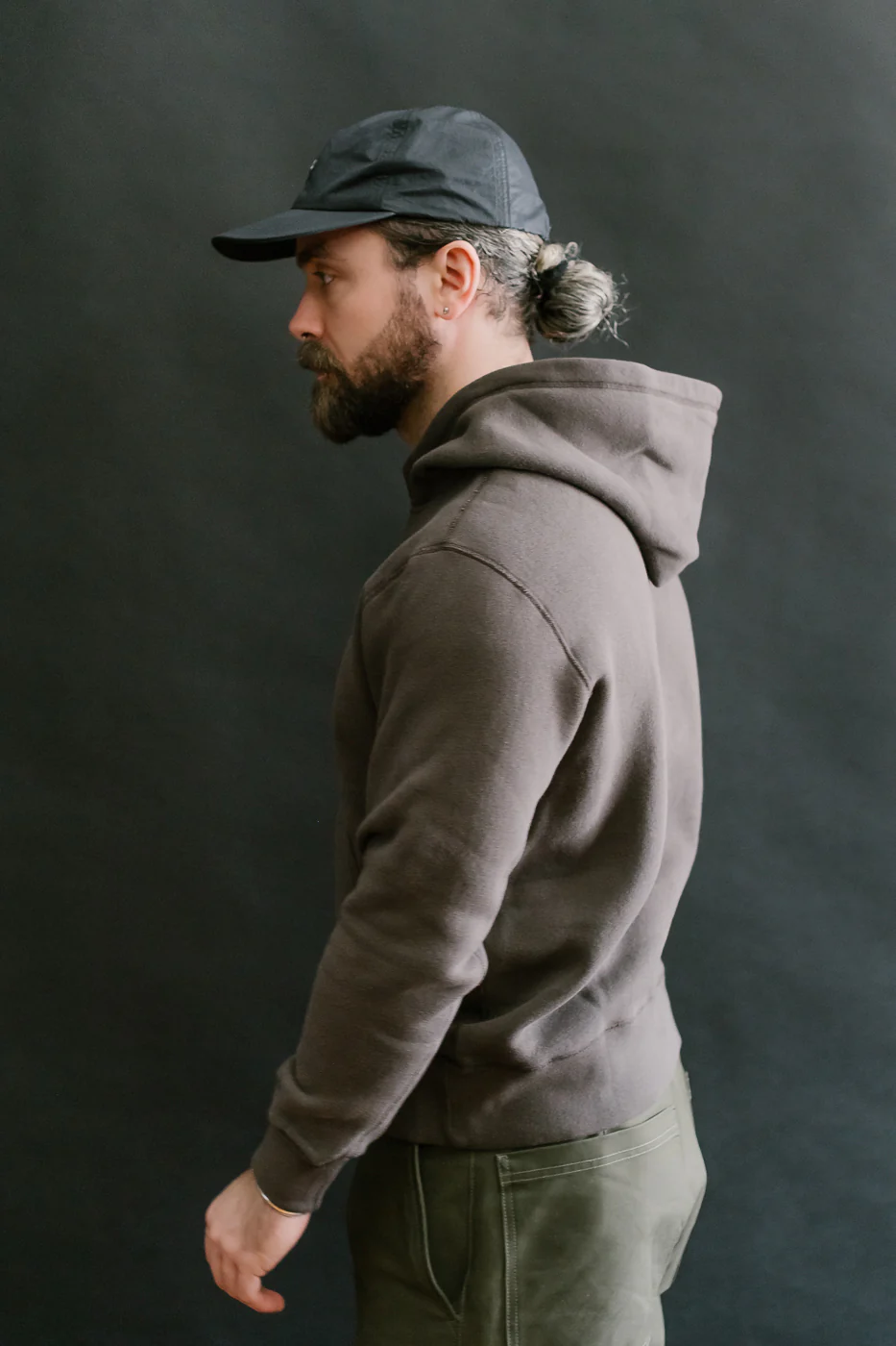 LCS1002 - Sinker Super Fluffy Knit After Hoodie - Classic Black - Image 13