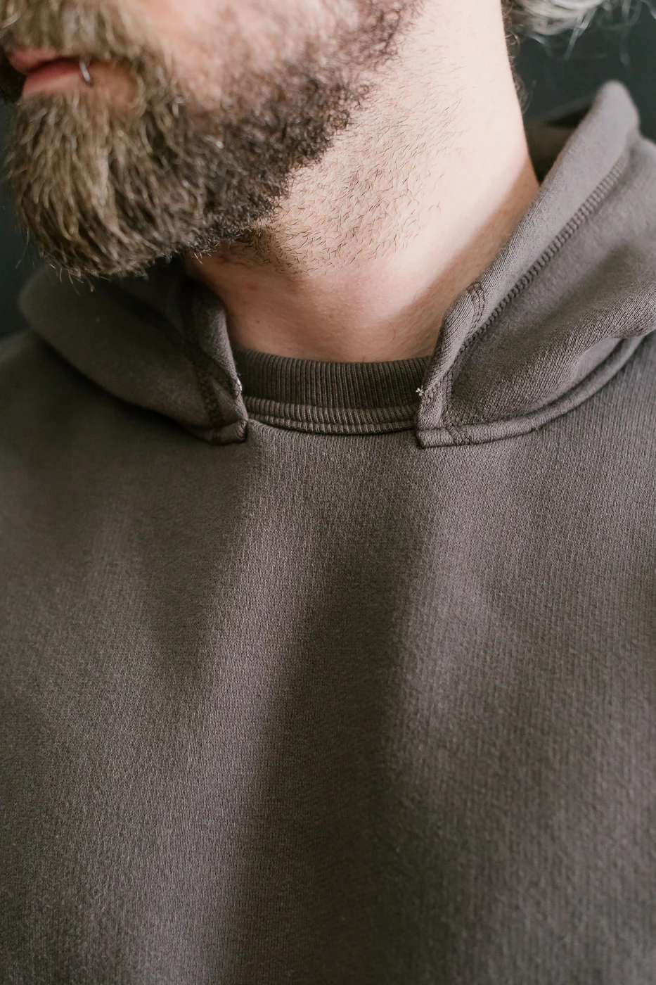 LCS1002 - Sinker Super Fluffy Knit After Hoodie - Classic Black - Image 18