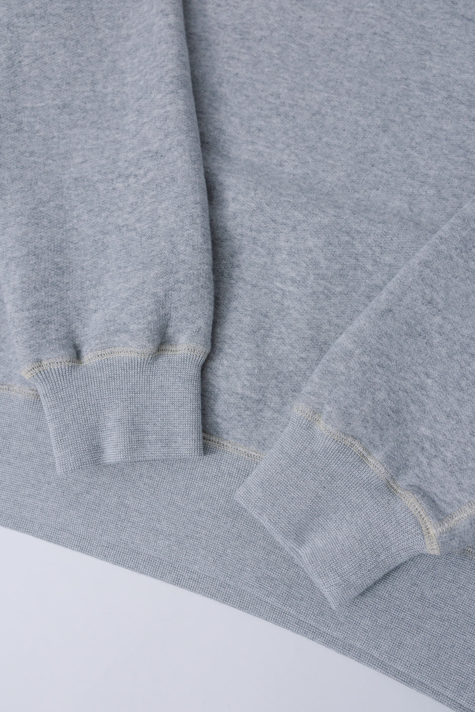 LCS1006 - Super Fluffy Knit Raglan Turtleneck - Old Melange Grey - Image 3