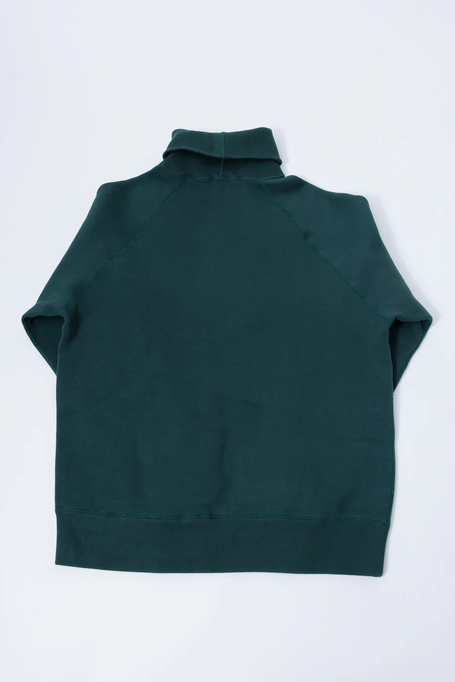LCS1006 - Super Fluffy Knit Raglan Turtleneck - Vintage Forest Green - Image 4
